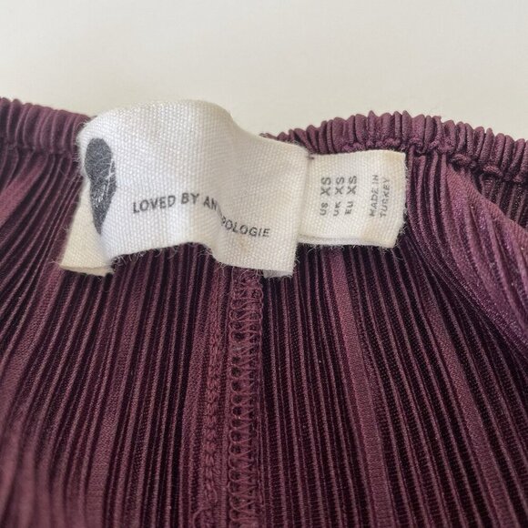 Anthropologie Floreat Willow Sleep Pajamas Pleated Cami Jumpsuit Sz XS - Picture 9 of 10